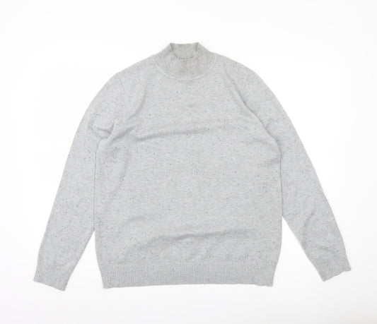 Verve Amie Women’s Grey Mock Neck Pullover Jumper Size L