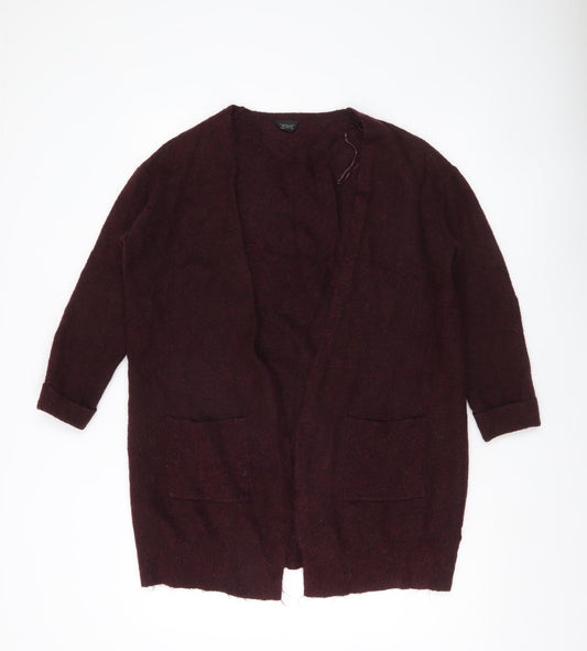 Topshop Women’s Purple Cardigan UK 8 Long Sleeve Knit Jumper