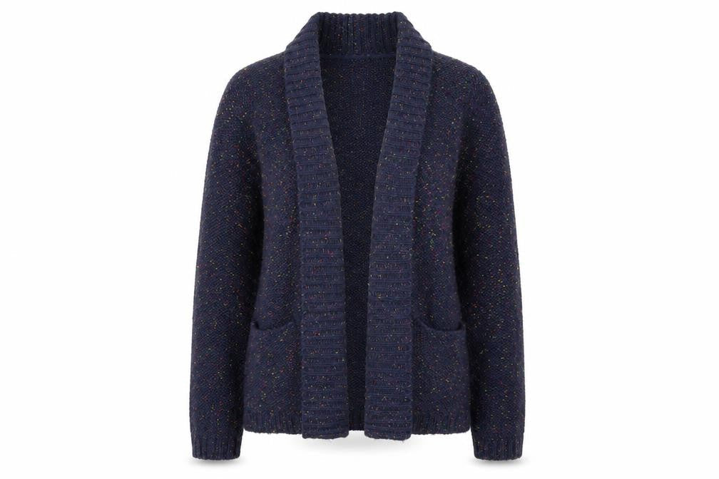 Alexara Women’s Blue Chunky Knit Long Sleeve Cardigan Size S