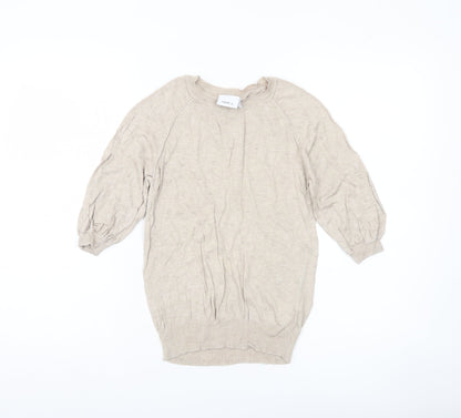 Next Women’s Beige Size 8 Crew Neck Pullover Jumper