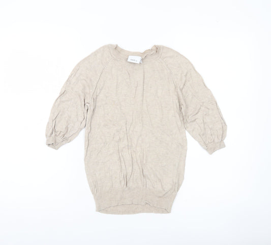 Next Women’s Beige Size 8 Crew Neck Pullover Jumper