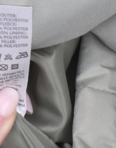 BHS Men’s Grey Medium 38-40" Parka Jacket Polyester Winter Coat