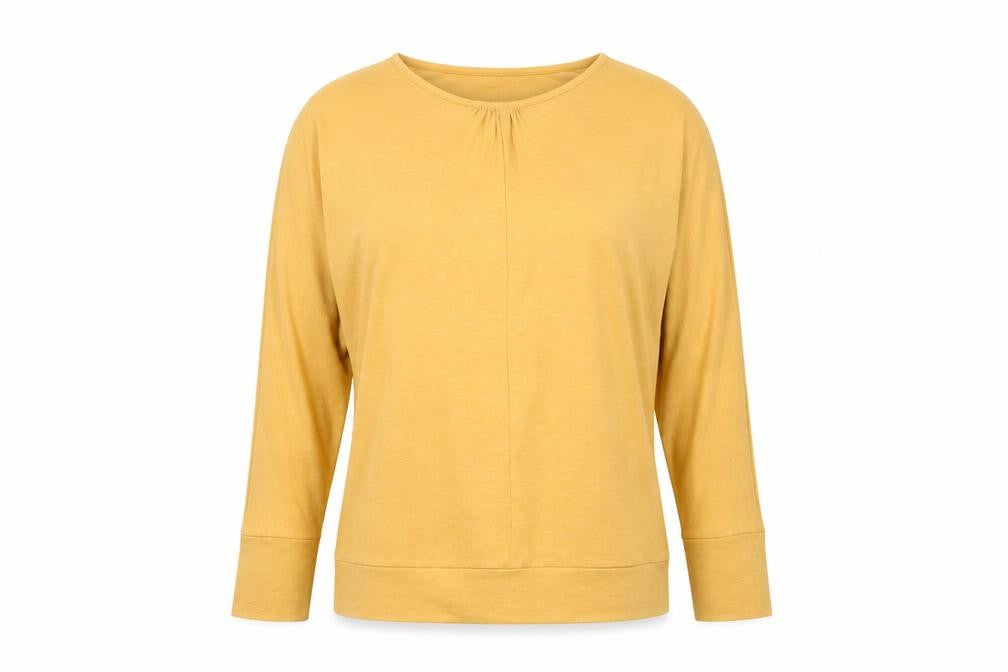 ISLE Collection Women’s Yellow Long Sleeve Relaxed T-Shirt Size S