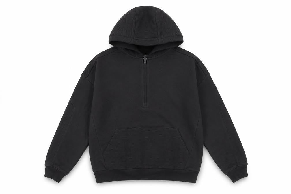 Marks & Spencer Boys Black Hoodie 12-13 Yrs Regular Fit Pullover
