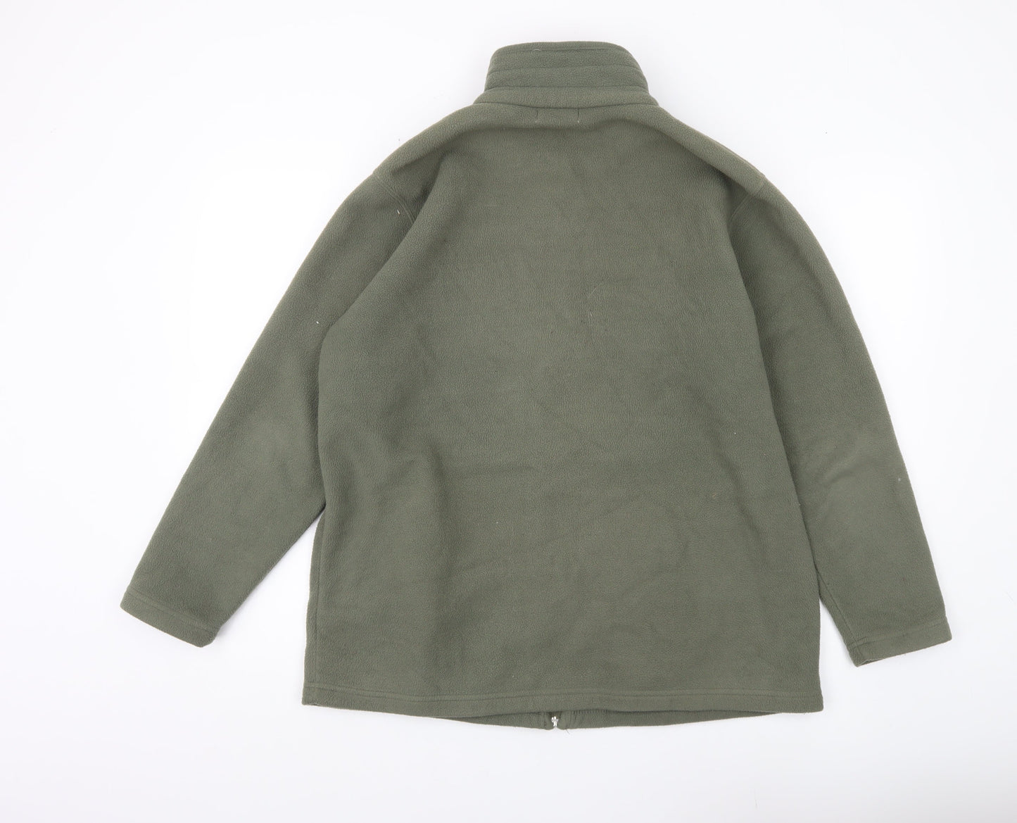 Bonmarché Mens Green Fleece Jacket Size M Regular Fit Full Zip