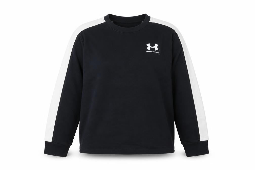Under Armour Womens Black Sweatshirt Size M Logo Pullover Gym
