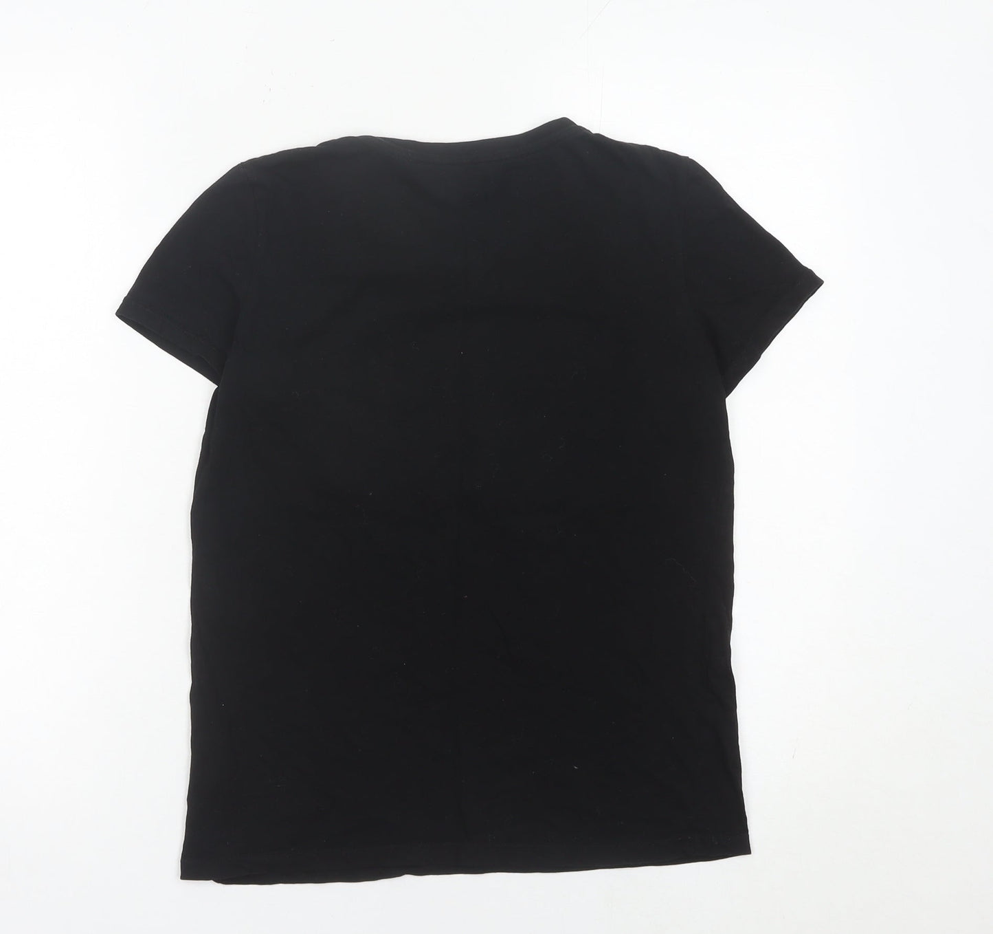 Cropp Women’s Black XS Graphic Cotton T-Shirt Casual