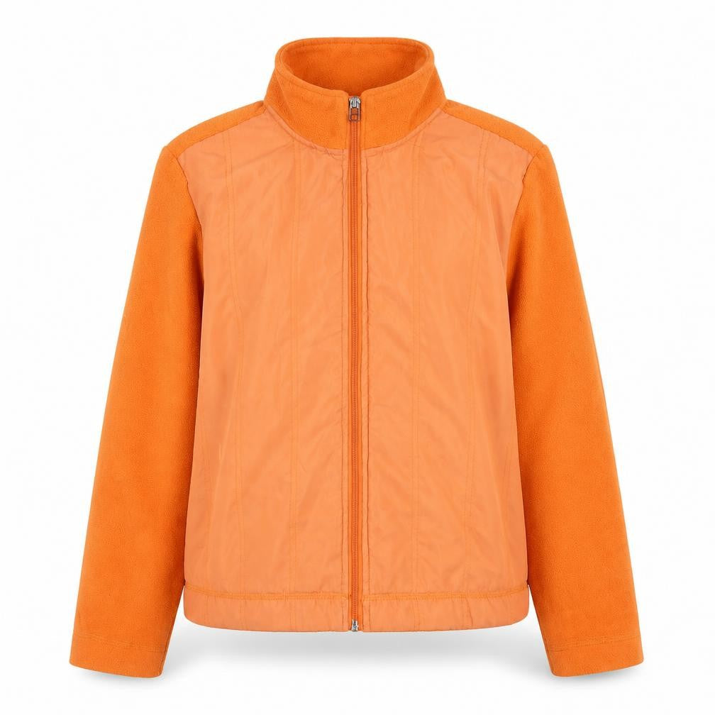 Authentic Women’s Orange Fleece Jacket Size M