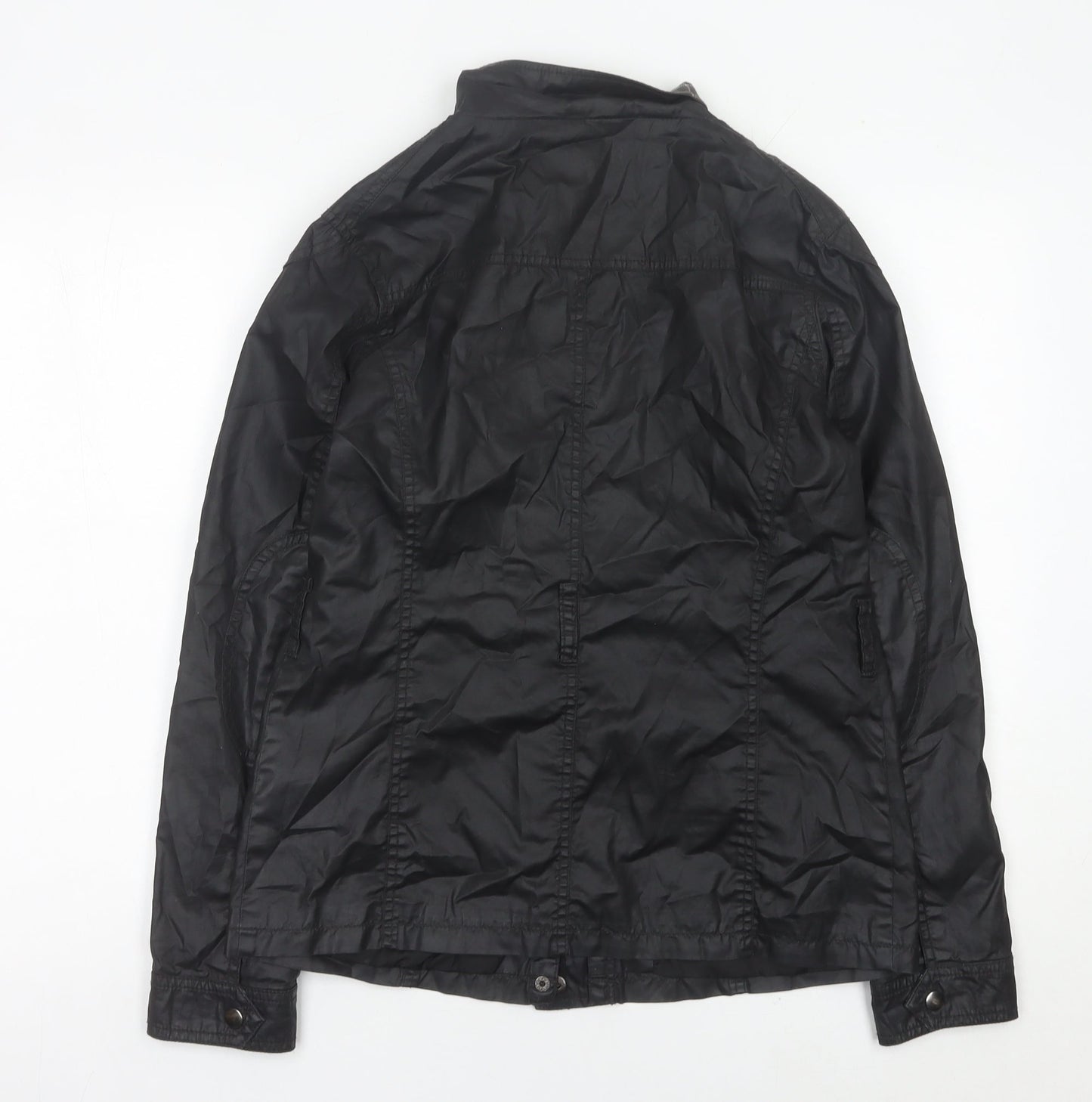 Atmosphere Womens Black Cotton Military Jacket Size 12