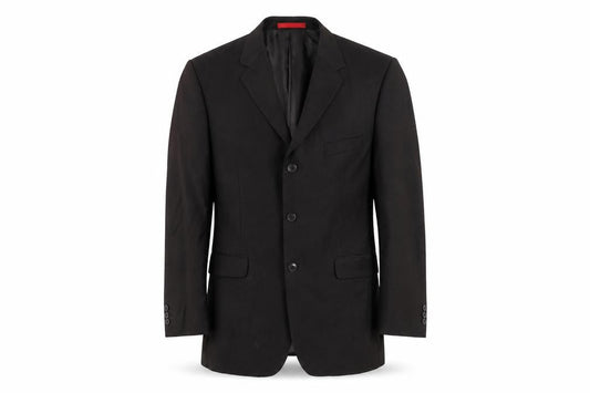 Burton Men Black Blazer Jacket 42R Regular Fit Notch Lapel