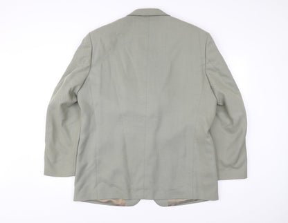 Remus Uomo Men’s Grey 44 Blazer Jacket Single Breasted Notch Lapel
