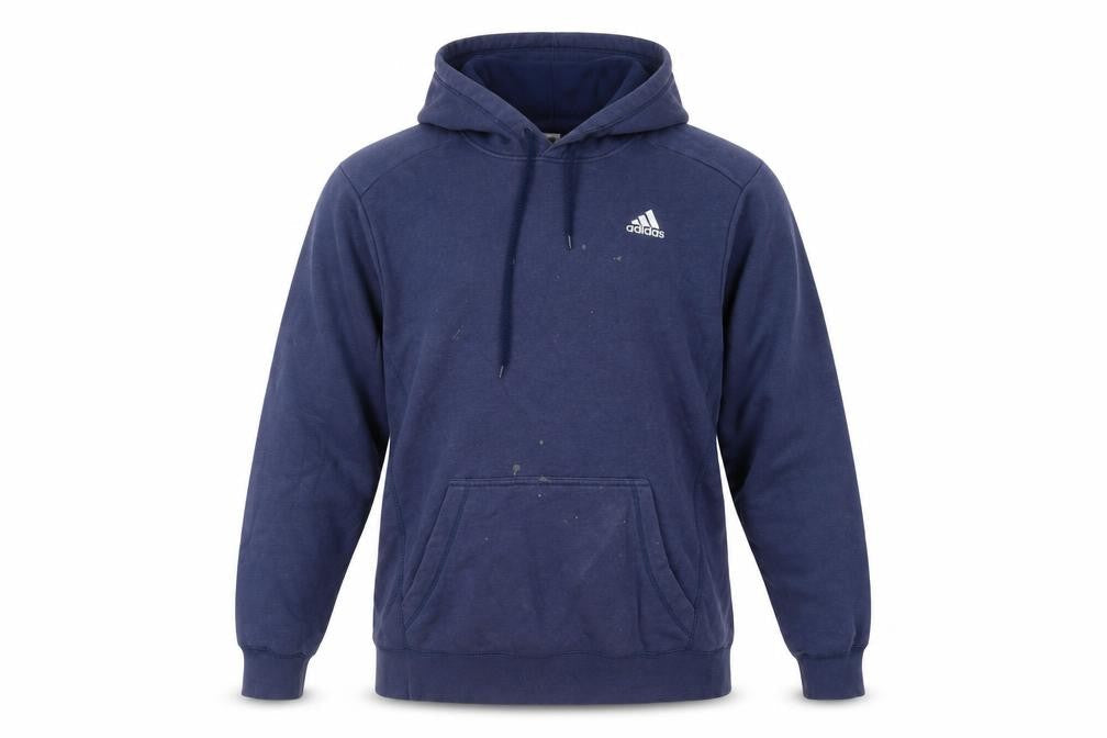 Adidas Men's Blue Pullover Hoodie Size M Regular Fit