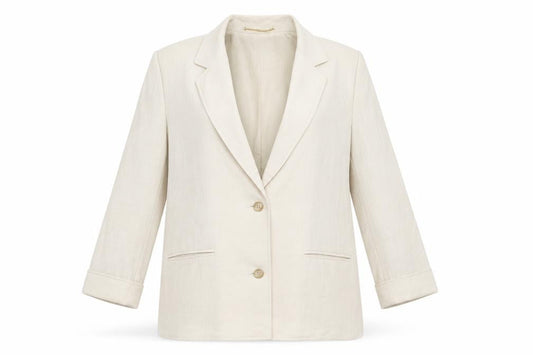 Viyella Women’s Beige Angora Blend Blazer Jacket UK 10 Classic Fit