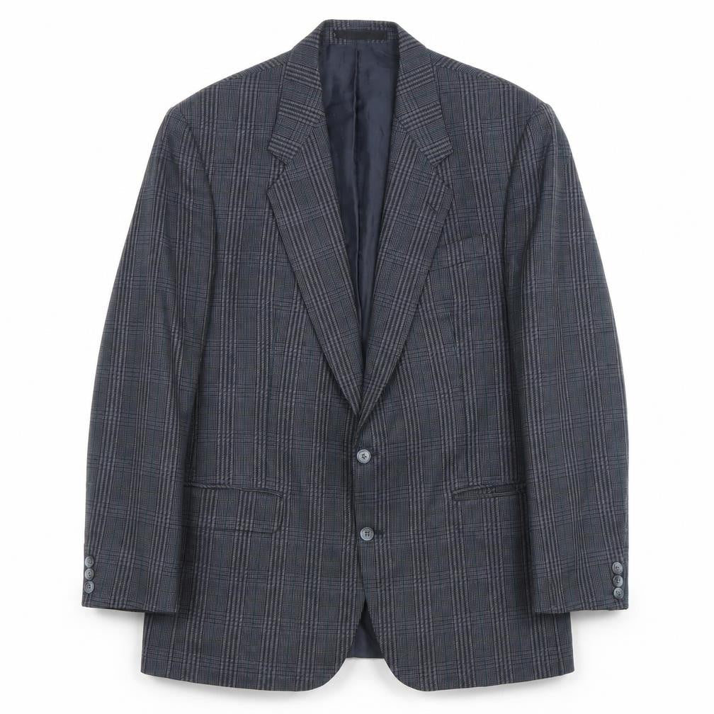 The British Tailor Men's Grey Check Wool Blazer Jacket 44R