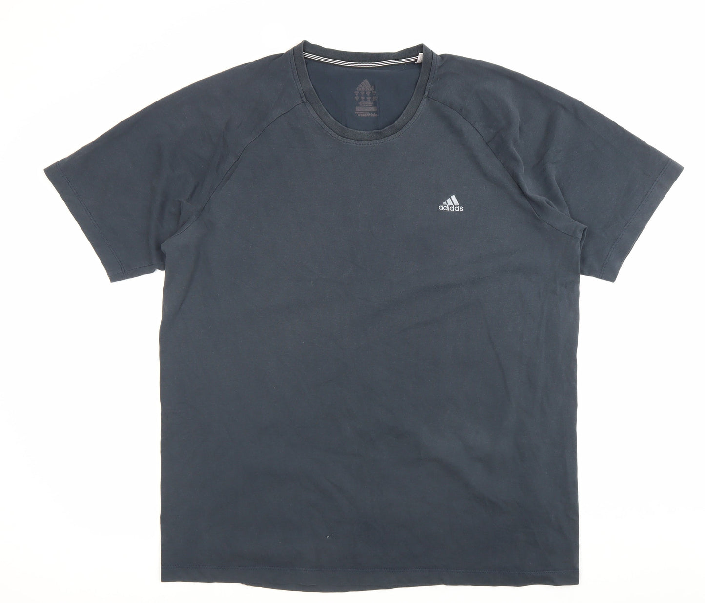 Adidas Men's Black L Regular Fit Crew Neck Short Sleeve T-Shirt