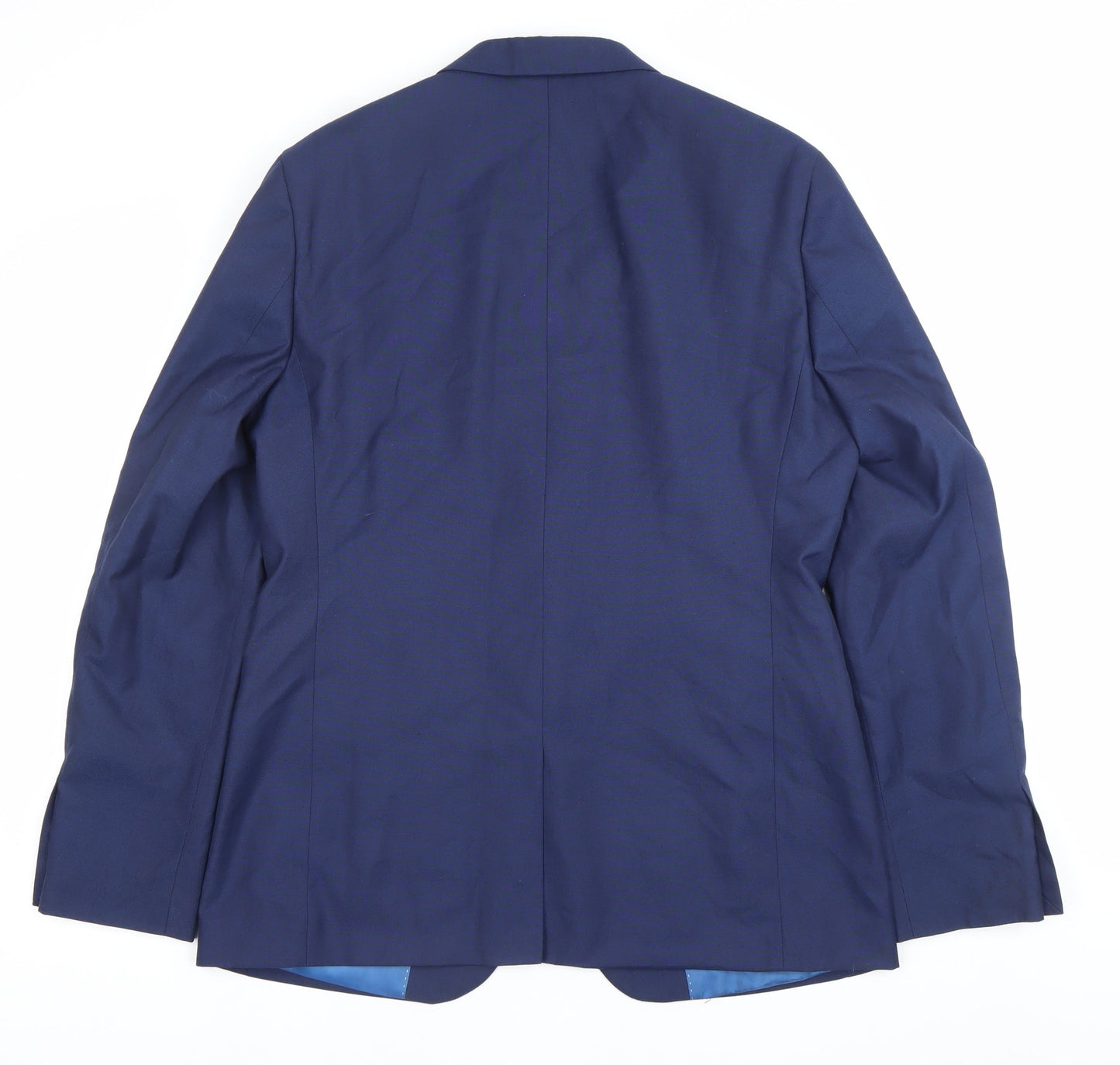 Moss London Men’s Blue Slim Fit Blazer Jacket Size 42 Long