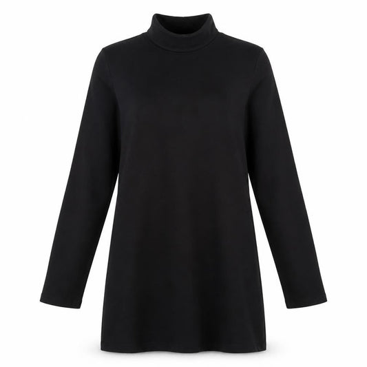 Pull&Bear Womens Black Long Sleeve Knee Length Shift Dress UK 12