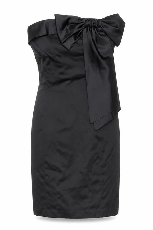 Atmosphere Women’s Black One Shoulder Bow Sheath Dress Size 12