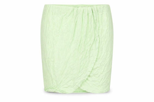 Pieces Women Green XL Knee Length Straight Pencil Skirt Viscose