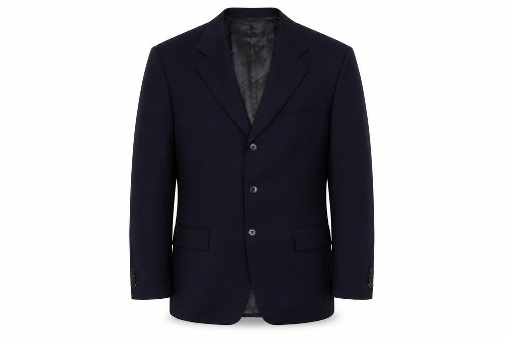 Sidi Men’s Blue Wool Blazer Jacket 42R Notch Lapel Classic Formal