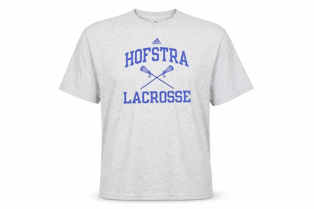 Adidas Men’s Grey Hofstra Lacrosse Graphic T-Shirt Size L