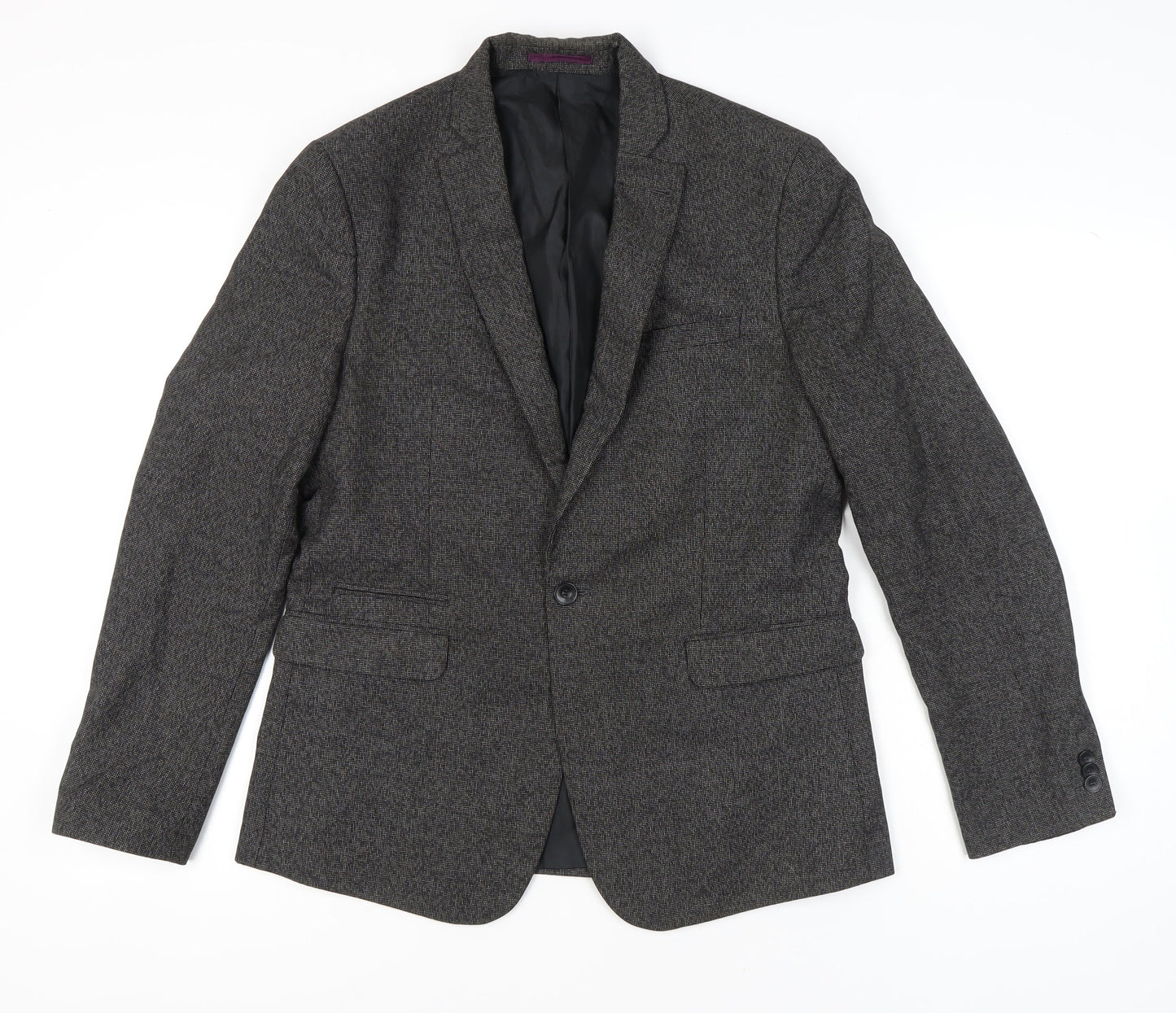 Marks and Spencer Men's Grey 40in Blazer Jacket Medium
