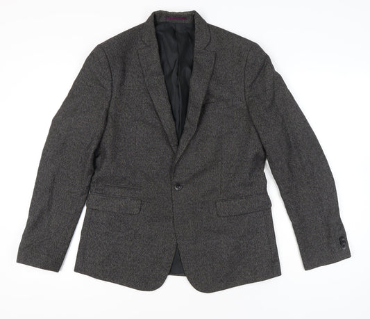 Marks and Spencer Men's Grey 40in Blazer Jacket Medium