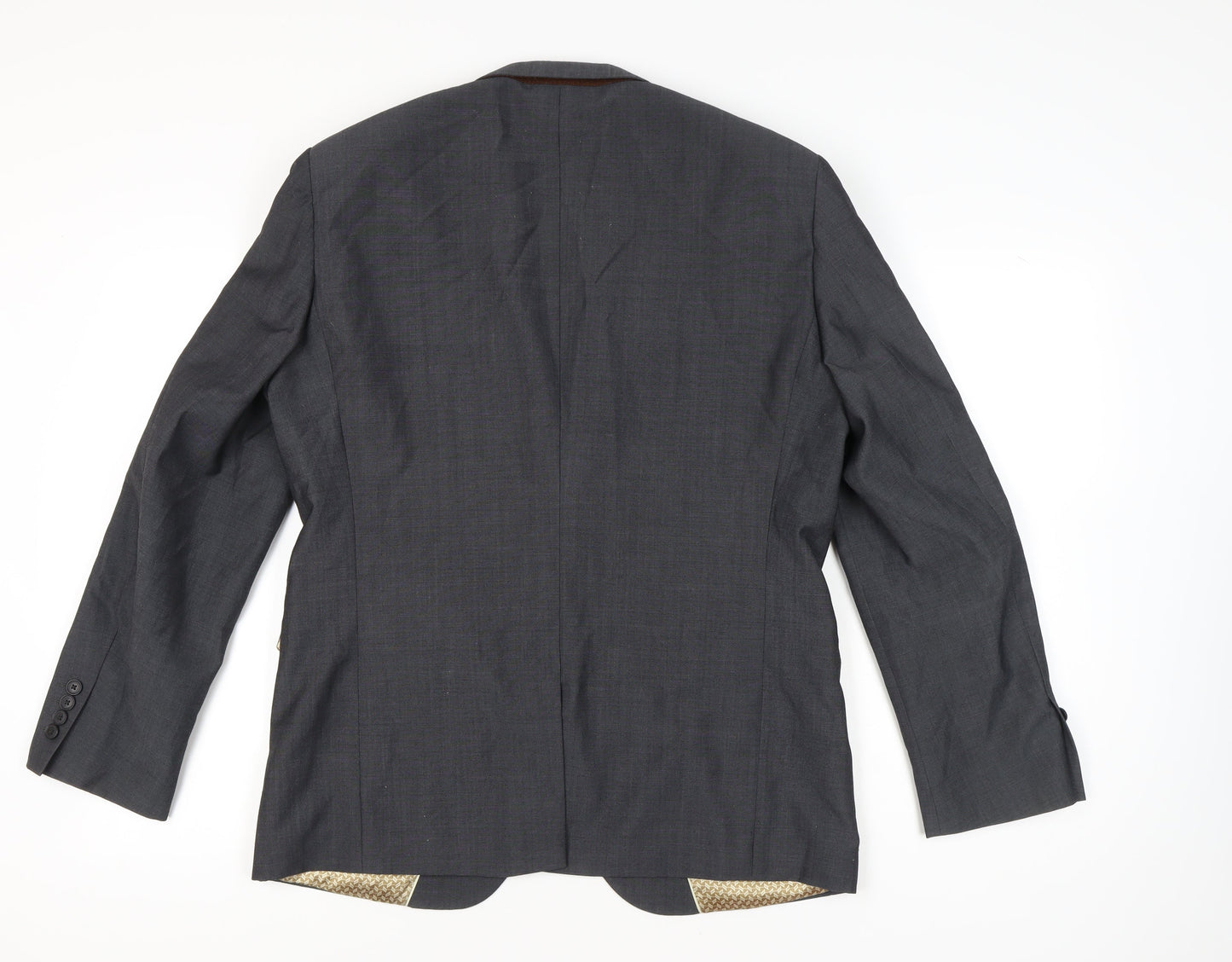 Next Men’s Grey Wool Blend 42 Regular Suit Jacket Blazer