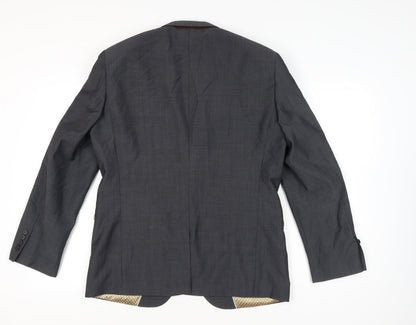 Next Men’s Grey Wool Blend 42 Regular Suit Jacket Blazer