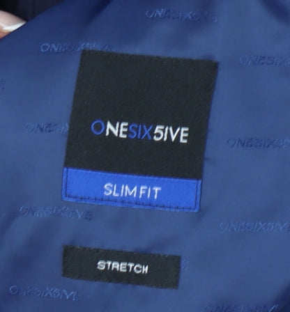 ONESIX5IVE5IVE Men’s Blue Slim Fit Blazer Jacket 36L