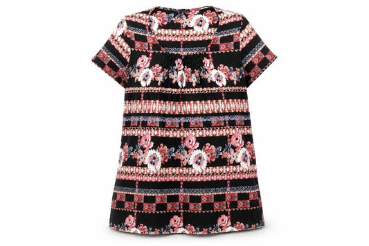 Marks and Spencer Womens Multicoloured Floral Tunic T-Shirt UK 14