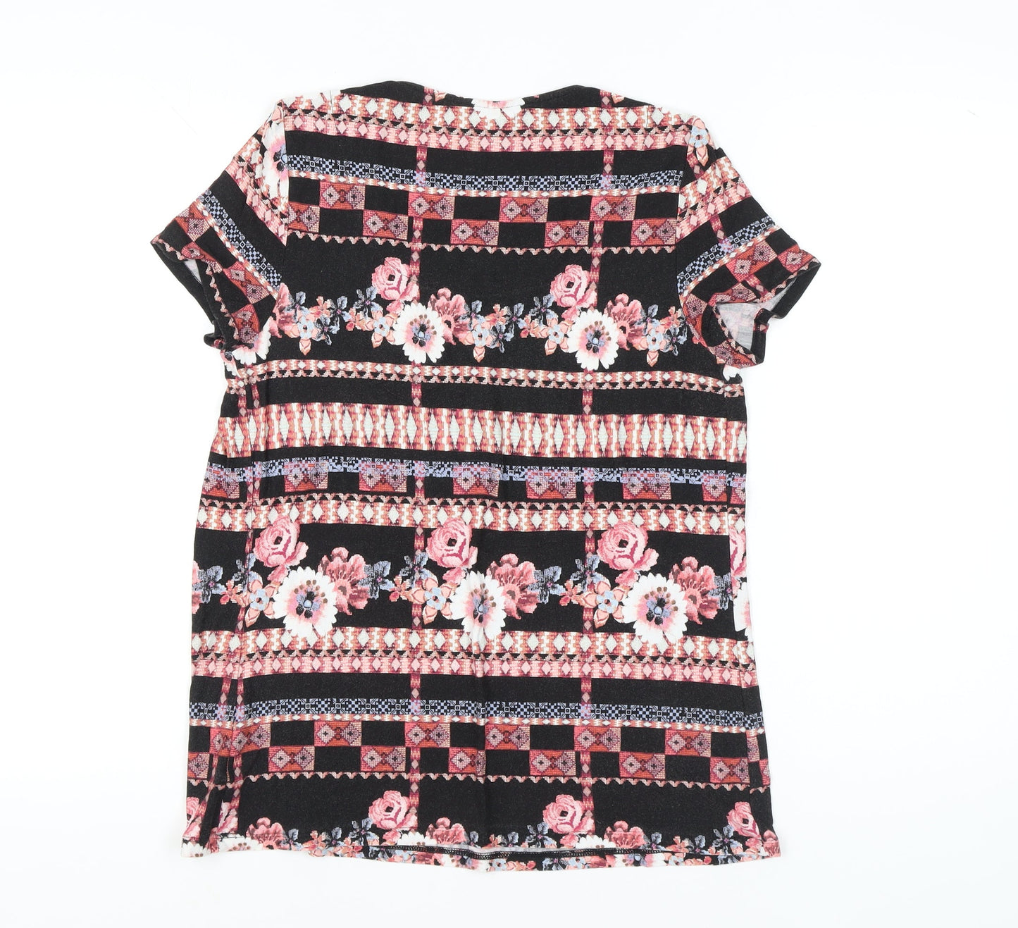 Marks and Spencer Womens Multicoloured Floral Tunic T-Shirt UK 14