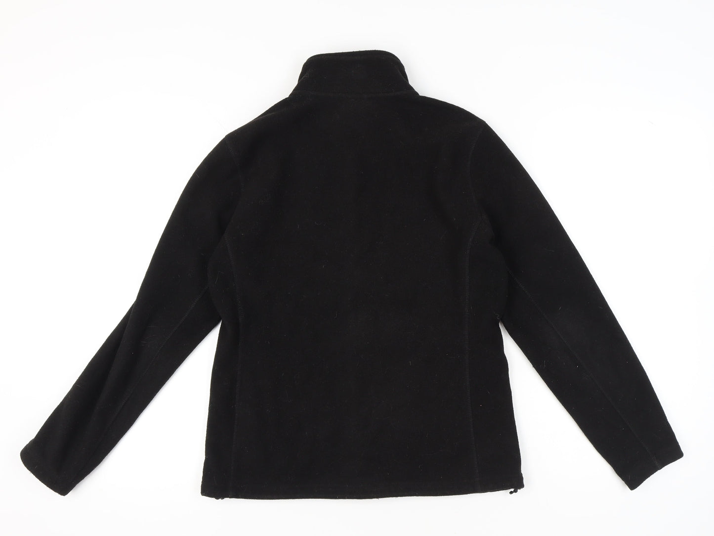 Karrimor Womens Black Fleece Jacket Size 10 Full Zip Pockets
