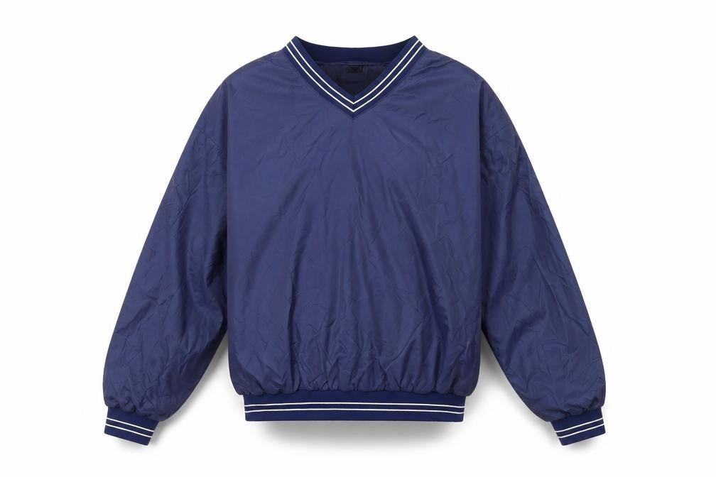 Southern Athletic Men’s Blue XL Pullover Sweatshirt V-Neck Nylon Sportswear