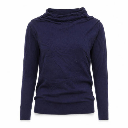 JoJo Maman Bébé Womens Blue Small Pullover Jumper Boat Neck Knit