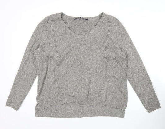 French Connection Women’s Grey Knit Pullover Jumper Size M