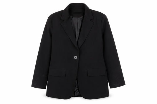 Boohoo Women’s Black Size 14 Blazer Jacket Single Breasted