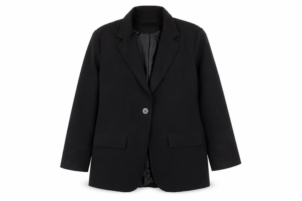 Boohoo Women’s Black Size 14 Blazer Jacket Single Breasted