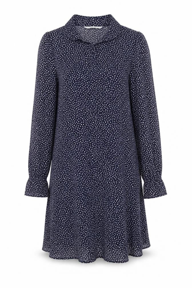 & Other Stories Women’s Blue Polka Dot Long Sleeve Shirt Dress Size 8