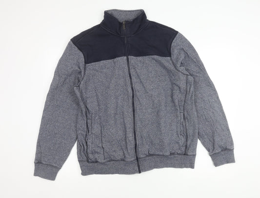 Marks and Spencer Men’s Blue XL 44-46" Full Zip Cotton Jacket
