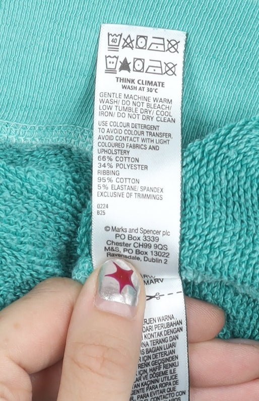 Marks and Spencer Womens Green Medium Pullover Sweatshirt