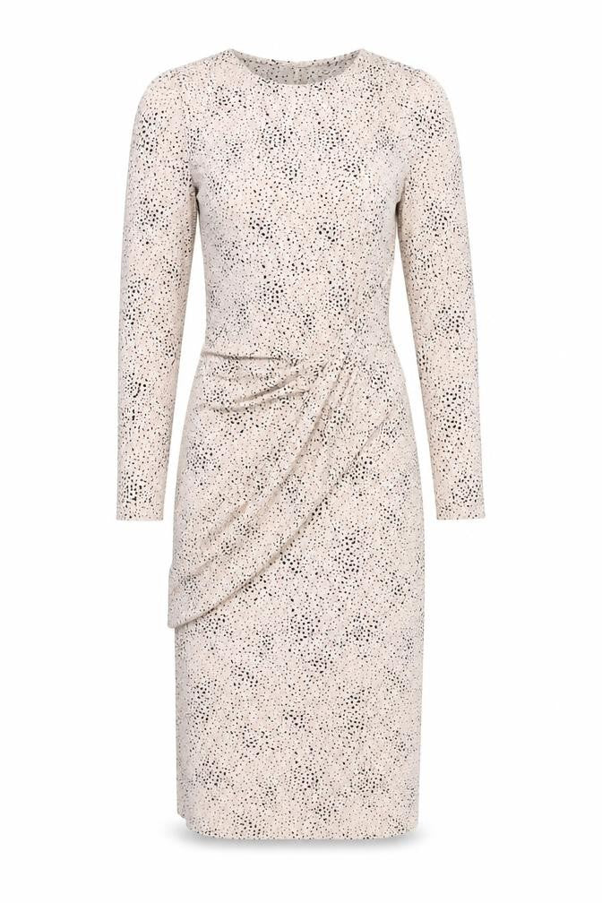 Marks & Spencer Womens Beige Polka Dot Wrap Dress Size 6