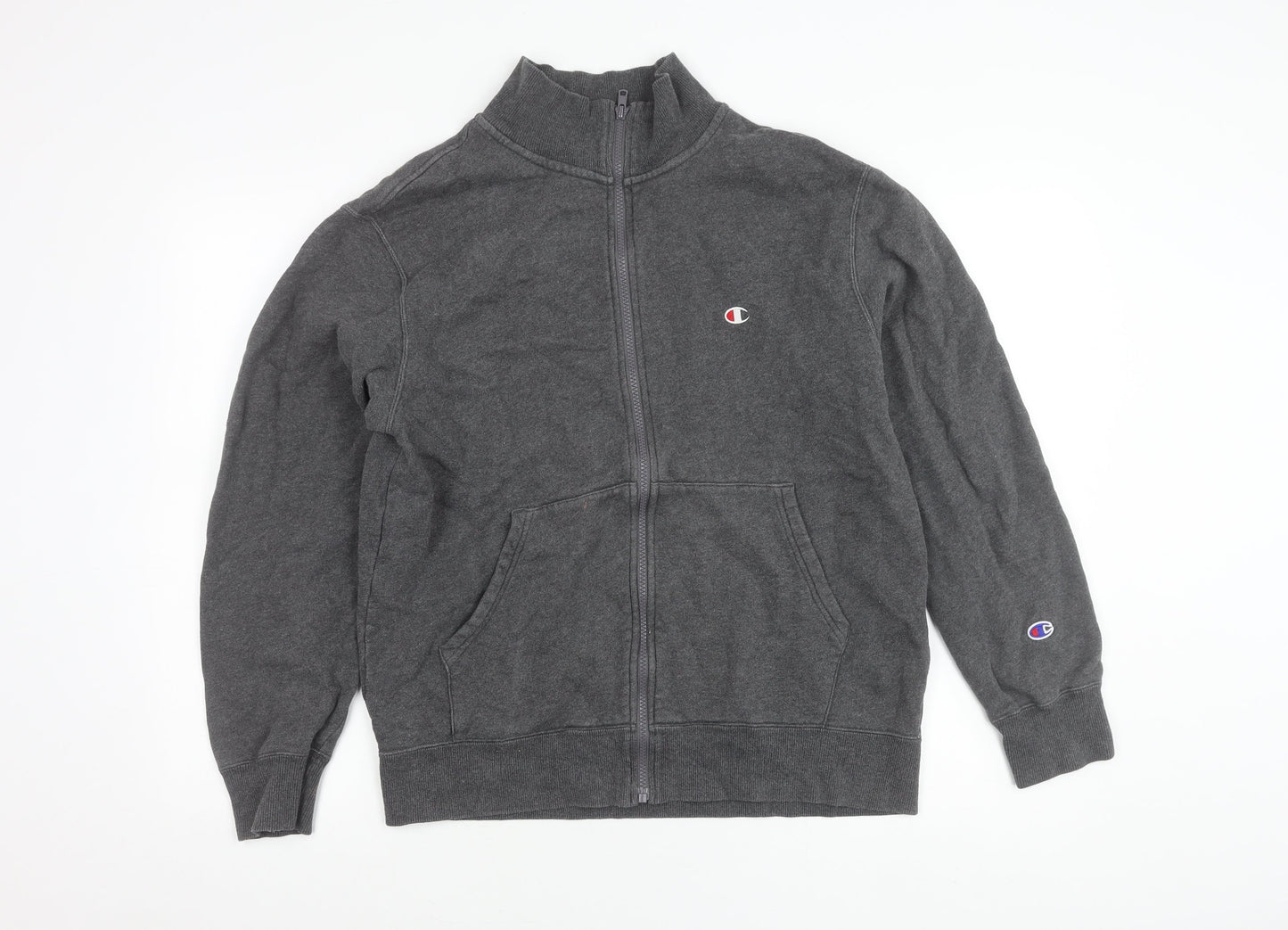 Champion Men’s Grey XL Full Zip Jacket Logo Sportswear
