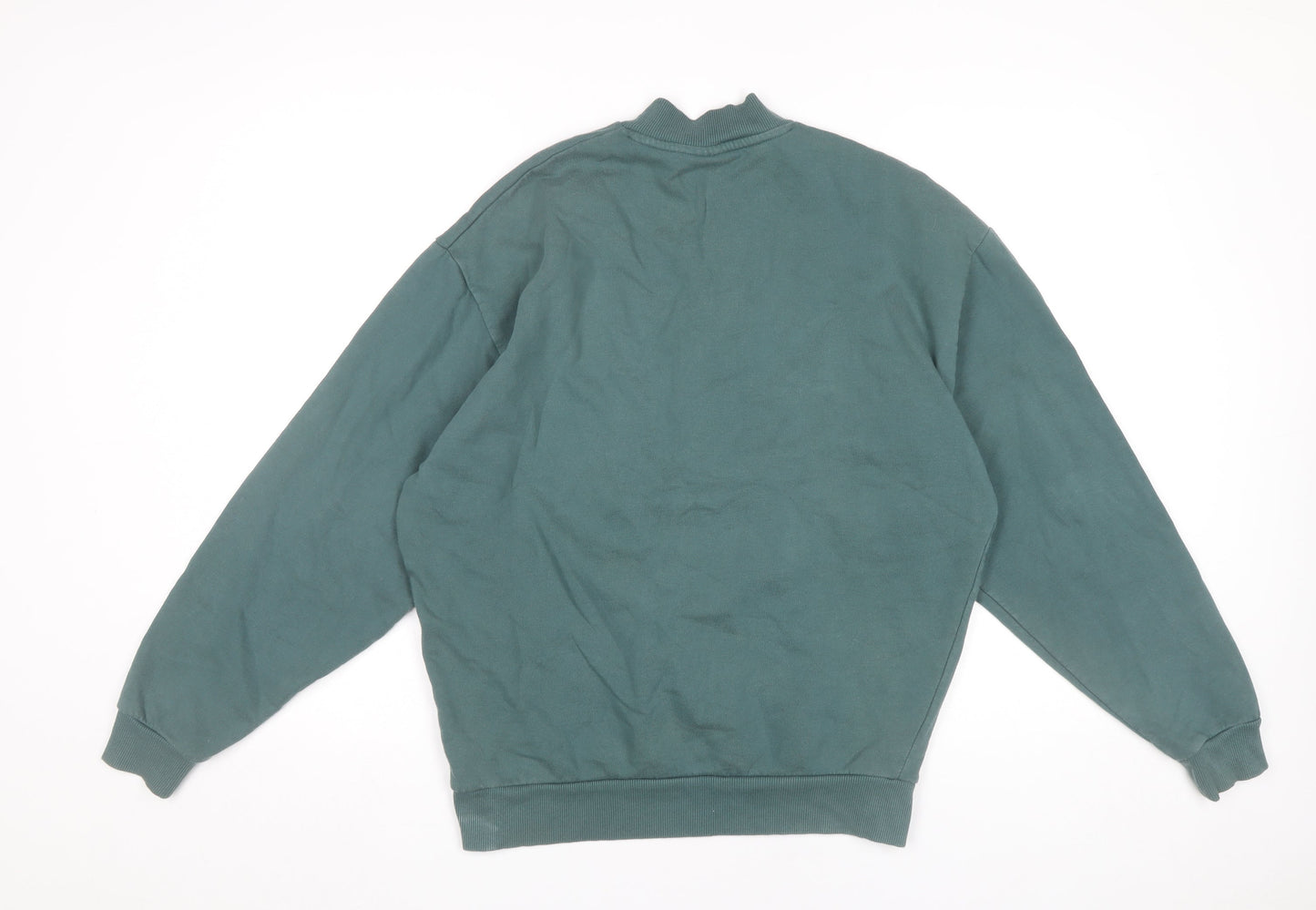 ASOS Men’s Green XS 1/4 Zip Mock Neck Sweatshirt