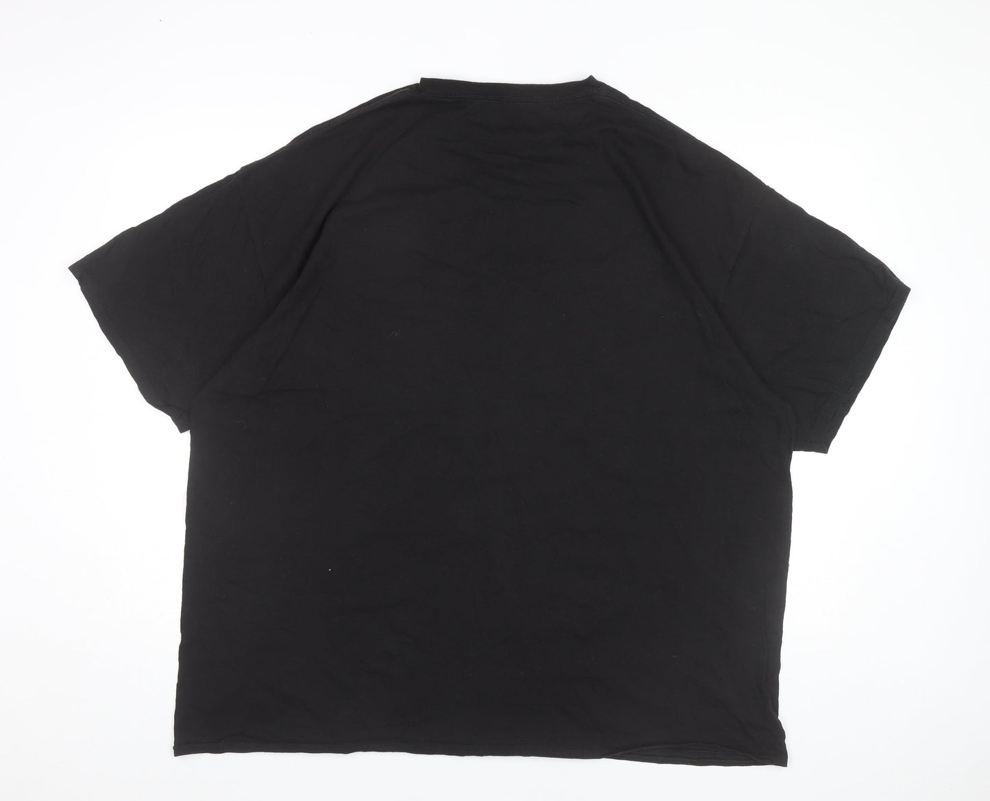 Reason Unisex Adults Black Graphic Gratitude Print T-Shirt 3XL