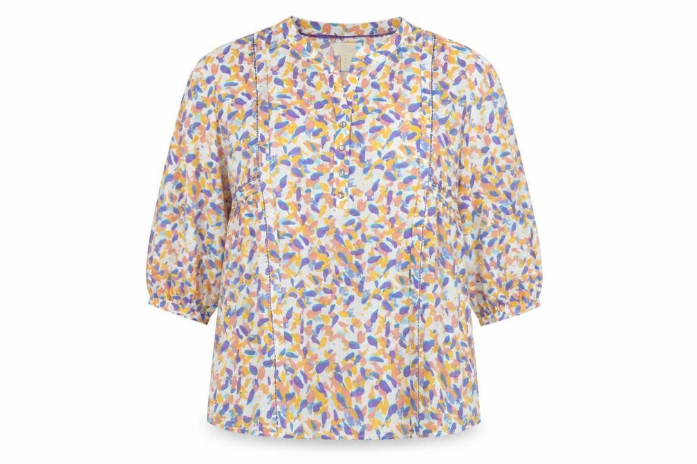 Barefoot Clothing Women’s Multicoloured Cotton Blouse UK 14 Tunic