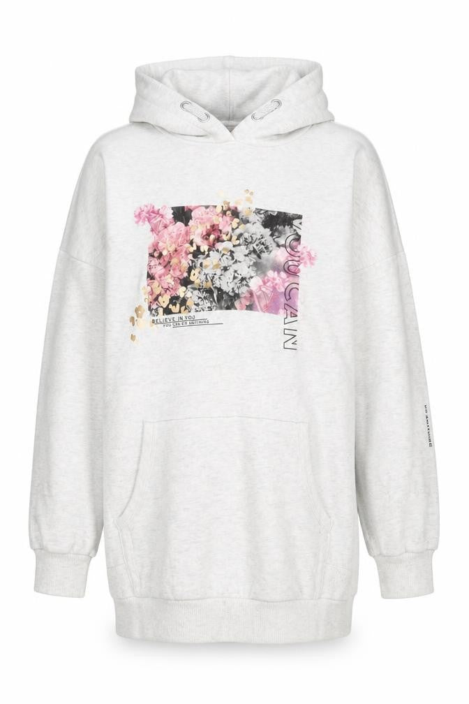 Next Girls Grey Floral Graphic Pullover Hoodie - 16 Years