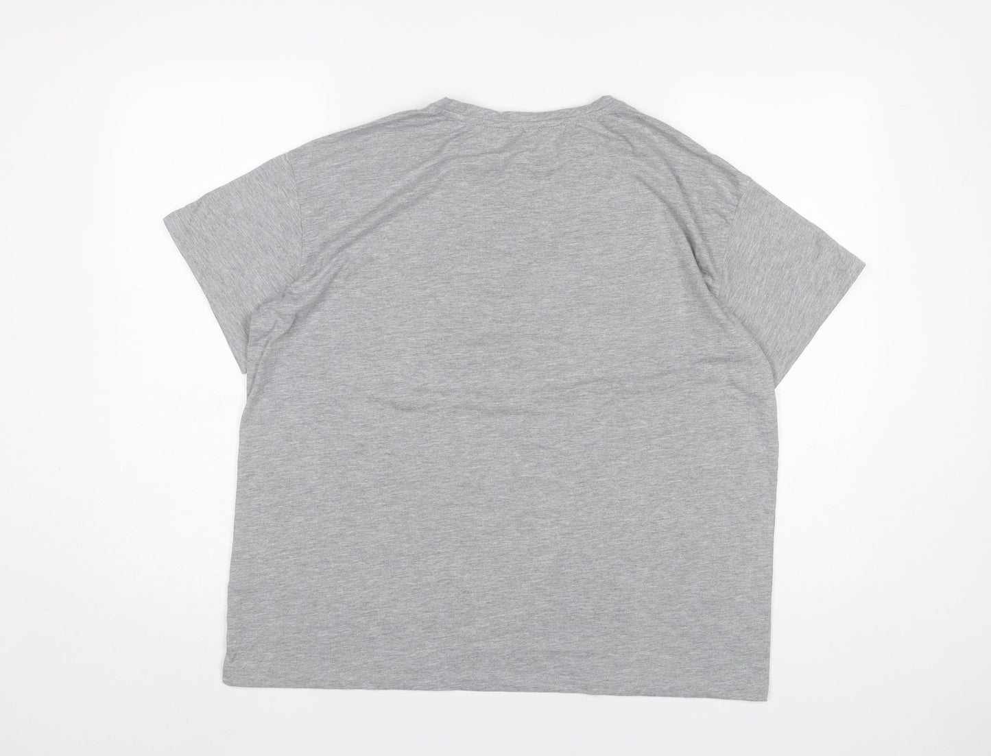 Apricot Womens Grey Heart Print T-Shirt Size 12 Short Sleeve