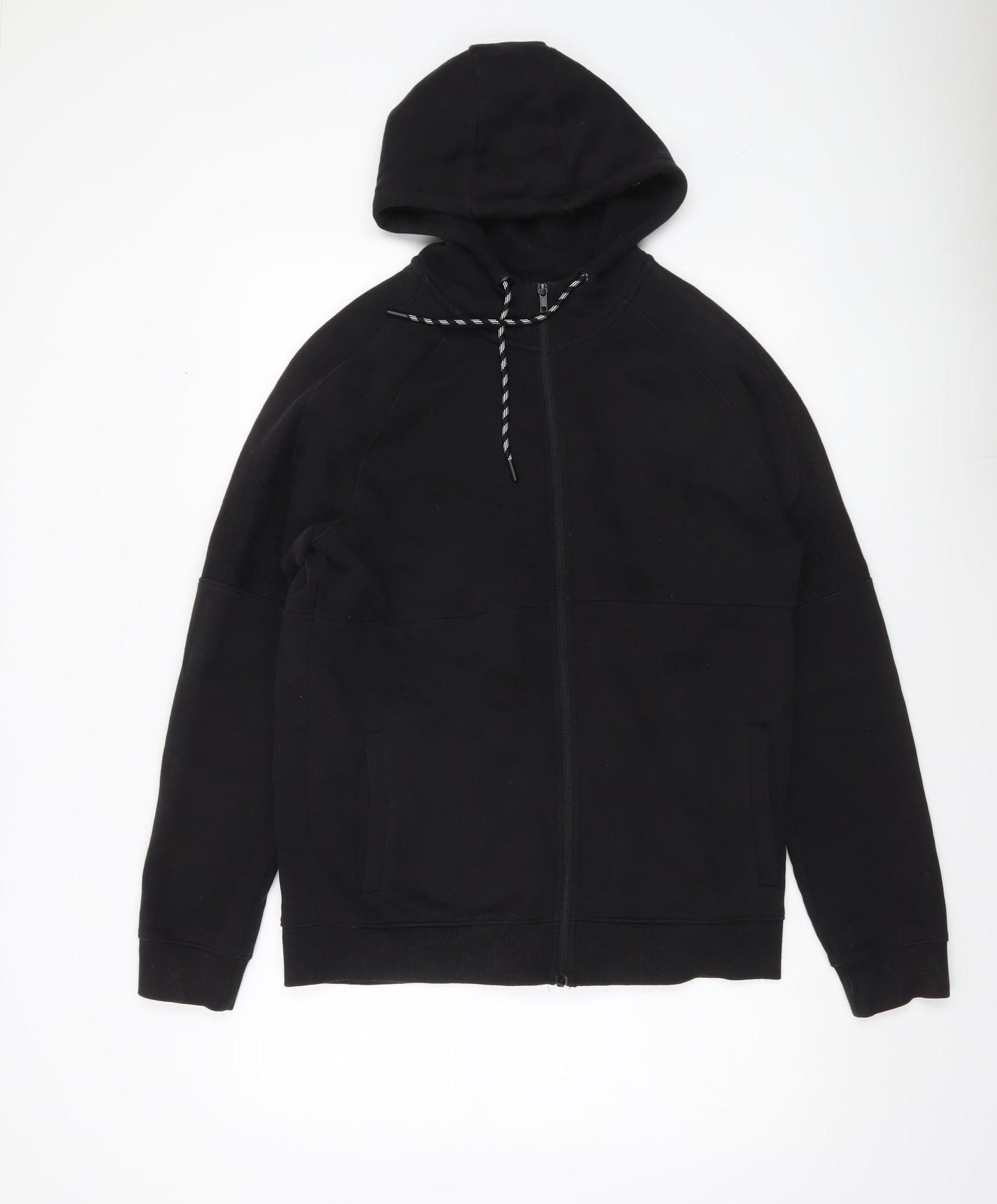 U.S. Athletic Men’s Black Full Zip Hoodie Size M Regular Fit
