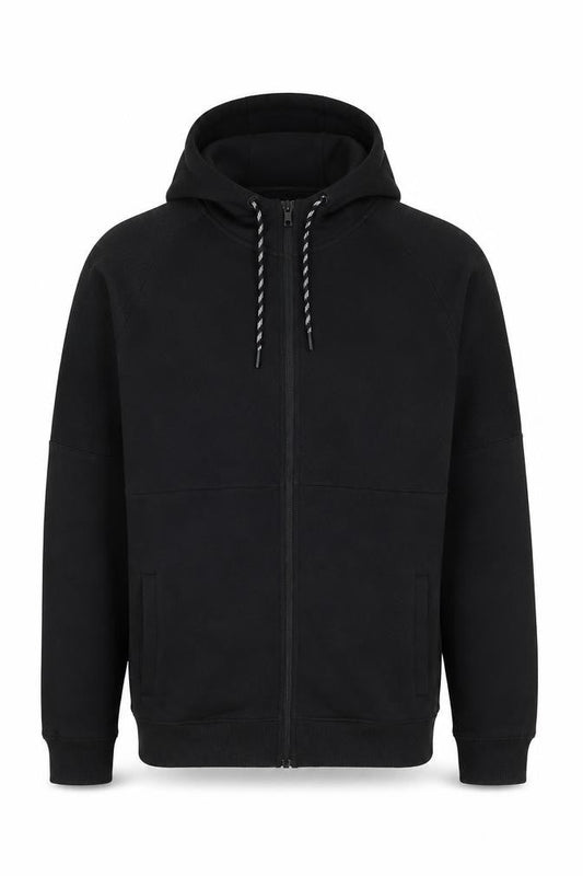 U.S. Athletic Men’s Black Full Zip Hoodie Size M Regular Fit